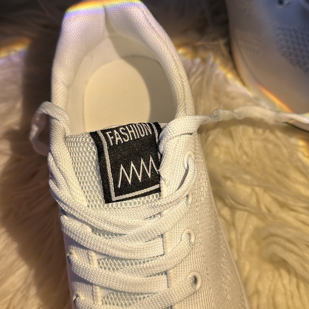 340. Nice Nice Fashion Ash White Fashion Sneakers Size 41 which is US size 10 - Picture 6 of 9